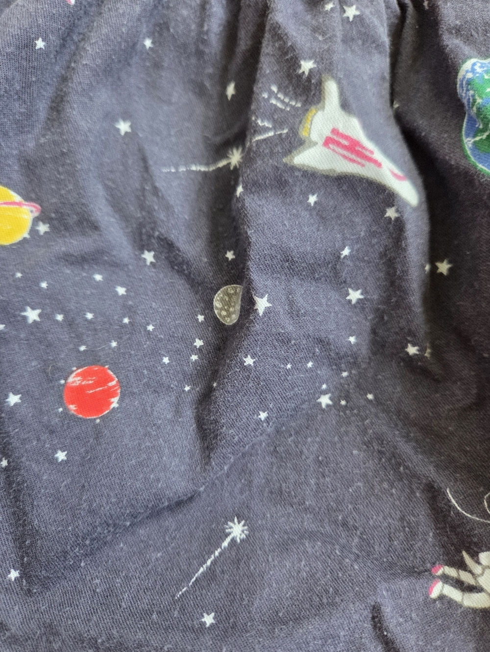 Mini Boden Navy Space-Print Skirt Size 3-4 - Picture 2 of 5
